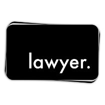 lawyer. (colour customizable) business card