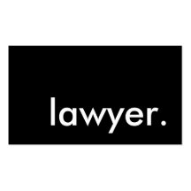 lawyer. (colour customizable) business card