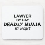 Lawyer Deadly Ninja by Night Mousepads