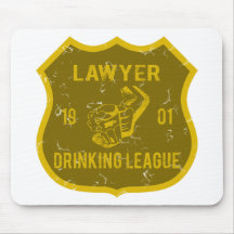 Lawyer Drinking League Mouse Pad