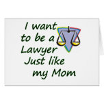 Lawyer like mom greeting cards