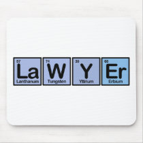 Lawyer made of Elements Mouse Pad