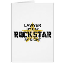 Lawyer Rock Star by Night Card