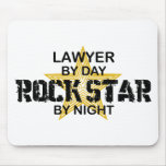 Lawyer Rock Star by Night Mousepad