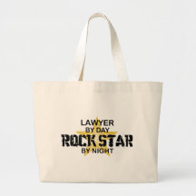 Lawyer Rock Star by Night Tote Bags