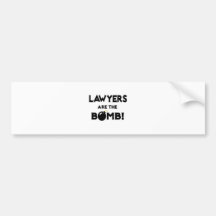 Lawyers Are The Bomb! Bumper Stickers