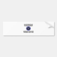 Lawyers Turn Me On Bumper Sticker