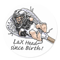 Laxhead_born_zazzle Sticker