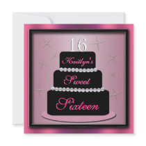 Layered Cake Birthday Party Invite