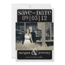 Layers - Custom Save the Date - Black & White