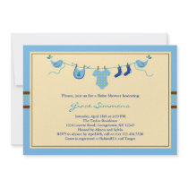 Layette Clothing Line Baby Shower Invitation