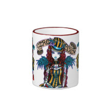 "Layla" Steampunk Circus Tattoo Sideshow Mug