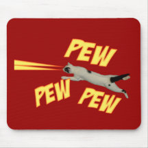 Lazer Laser Cats Funny Mouse Pad