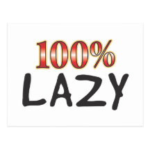 Lazy 100 Percent Postcards