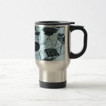 Lazy Afternoon at the Cafe Coffee Mugs
