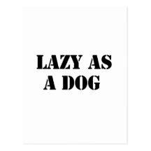 lazy dog postcards