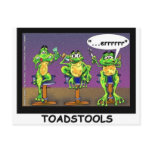 Lazy Frogs aka Toadstools Funny Gifts & Tees Postcard