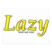 Lazy Logo Post Cards