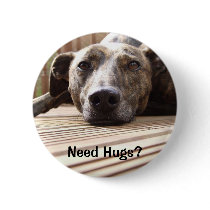Lazy Lurcher Pinback Button