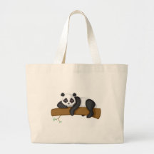 Lazy Panda Canvas Bags