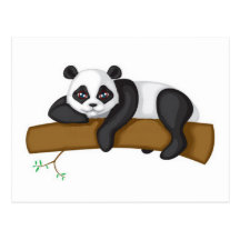 Lazy Panda Postcards
