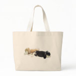 Lazy Rabbits - Bunnies Cute Sleepy Tired Weekend bags