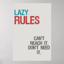 Lazy rules print
