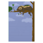 Lazy Sloth Stationery (Ruled)