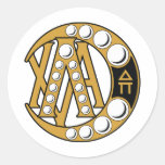 LCA Badge Gold Round Sticker