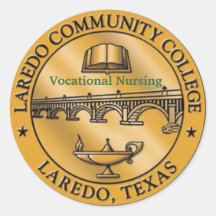 LCC Vocational Nursing logo Round Stickers