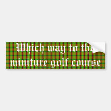 LCD plaid Bumper Stickers
