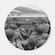 LCVP Landing Craft Approaching Omaha Beach Fridge Magnet