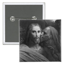 Le baiser des judas 2 badges avec agrafe