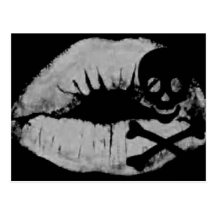 Le baiser d'un pirate carte postale