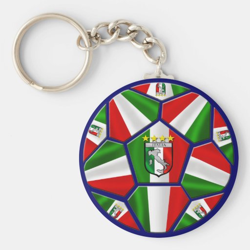 Le ballon de football italien moderne lambrisse de porte-clé