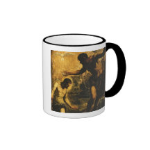 Le baptême du Christ (huile sur la toile) Mug À Café