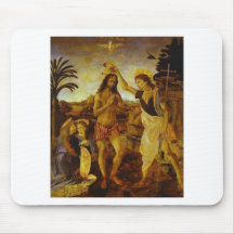 Le baptême du Christ Tapis De Souris
