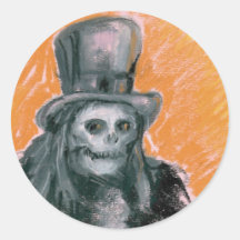 Le baron Halloween Sticker Adhésif