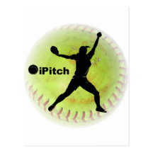 le base-ball de Fastpitch d'iPitch Carte Postale