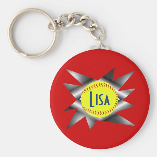 Le base-ball Keychain de Fastpitch Porte-clef