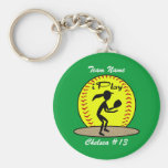 Le base-ball Keychain de Fastpitch Porte-clef