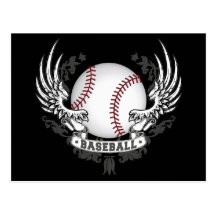 Le base-ball s'envole la carte postale