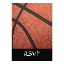 Le basket-ball folâtre l'image cartons d'invitation personnalisés