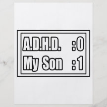 Le battement A.D.H.D. (tableau indicateur) de mon  Prospectus En Couleur