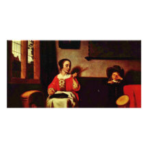 Le batteur vilain par Maes Nicolaes (la meilleure  Photocarte Personnalisée