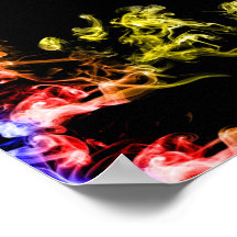 Le beau feu abstrait poster
