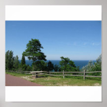 Le beau lac Michigan Poster
