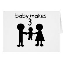 Le bébé fait 3 carte de vœux