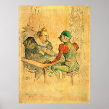 Le Bezigue par Toulouse-Lautrec Poster