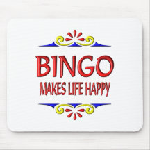 Le bingo-test rend la vie heureuse tapis de souris